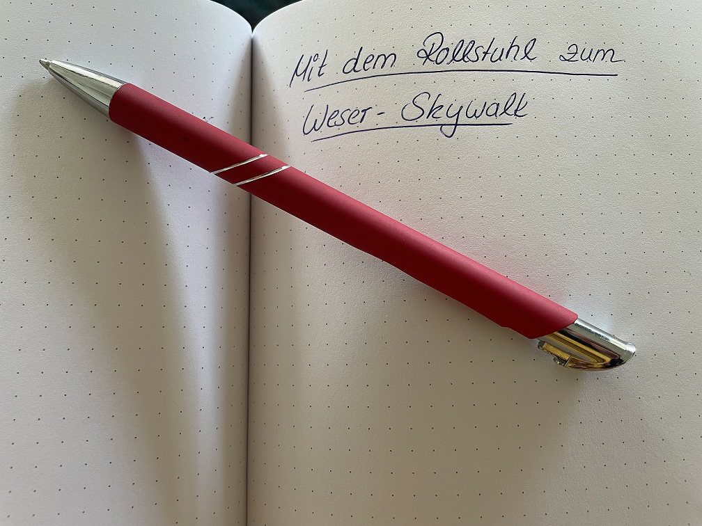 Mit dem Rollstuhl zum Weser-Skywalk