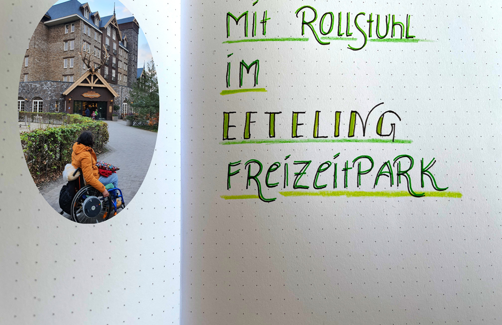 Mit Rollstuhl im Efteling Freizeitpark