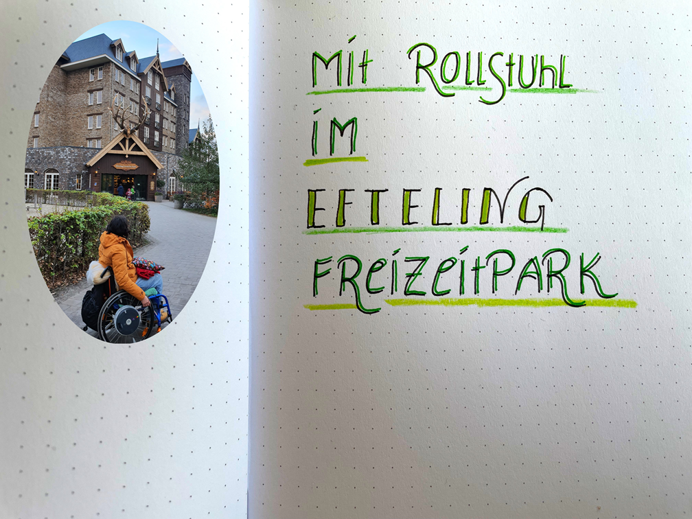 Mit Rollstuhl im Efteling Freizeitpark