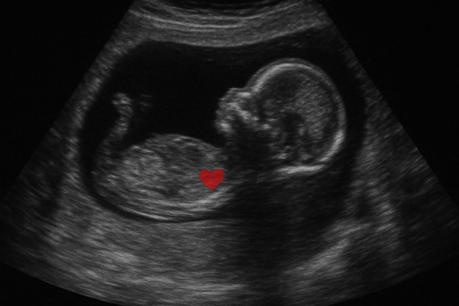 Ultraschallbild vom Baby
